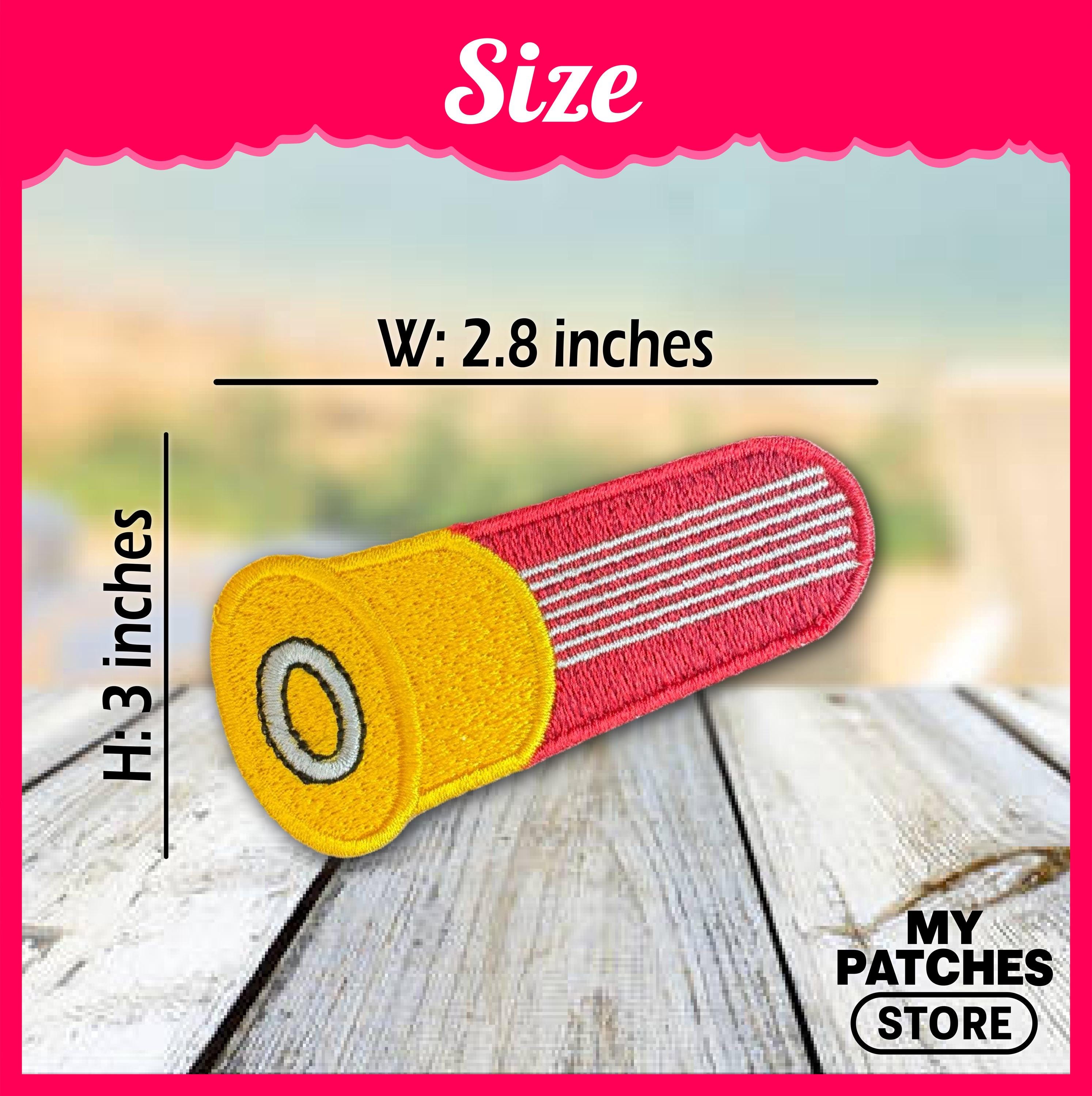 Shotgun Shell Patch – Western Patch – Hunting Patch – Country Girl Patch – Trucker Hat Patch – Cowgirl Patch – Embroidery Patch (15 pcs min)
