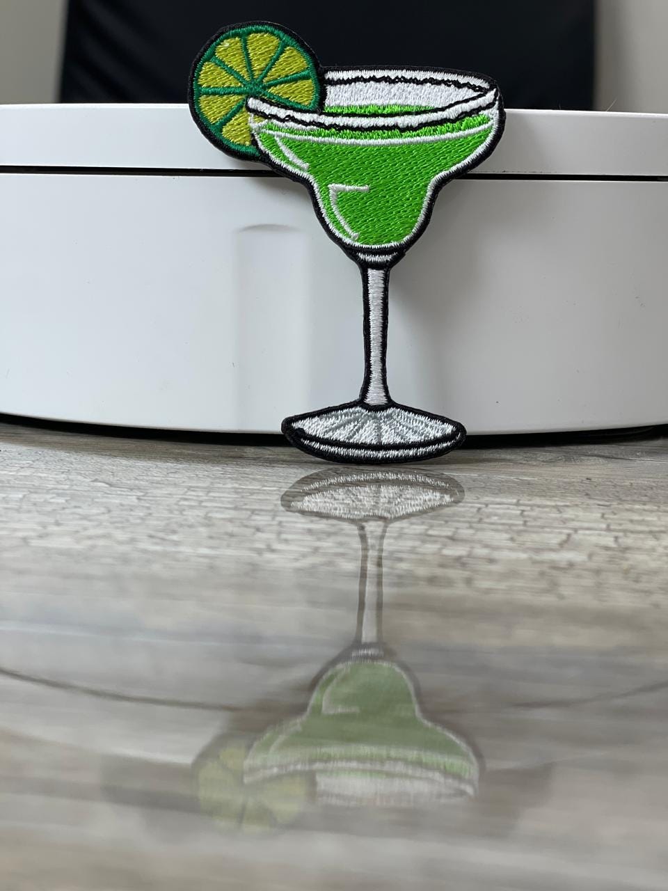 Margarita Cocktail Patch: Embroidered Iron-On DIY Patch (15 pic min)