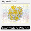 Sunshine Embroidery Patch: Summer Trucker Hat Iron-On - Beach Vibes (15 pcs min)