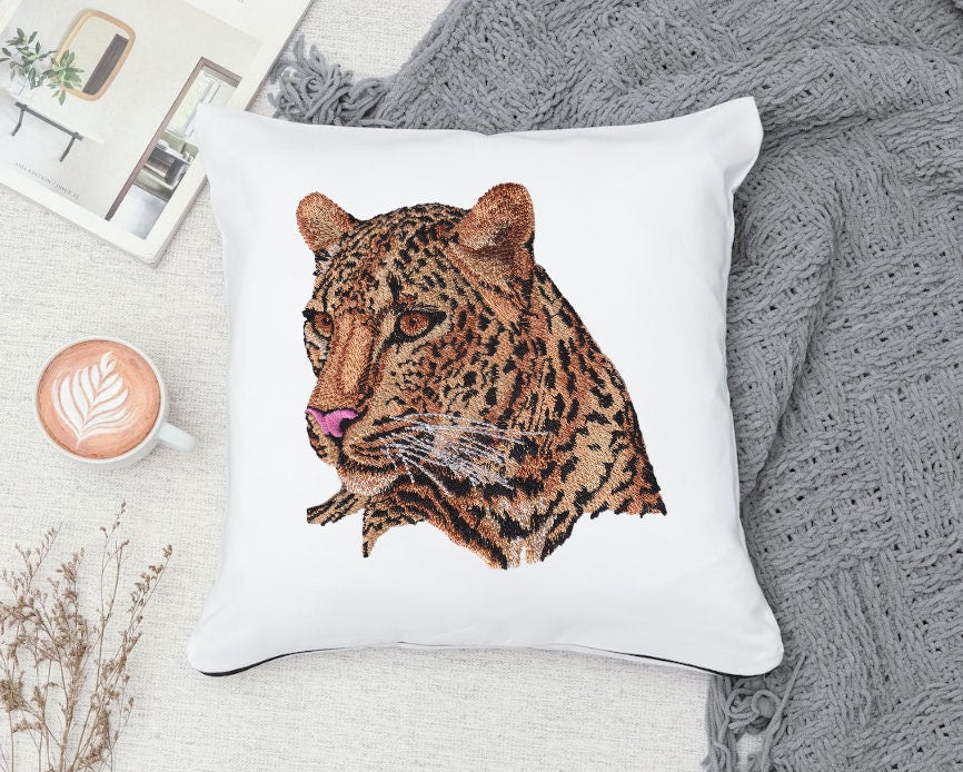 Leopard Embroidery Design – Wild Animal Machine Embroidery (Digital Do ...
