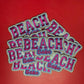 Beach Babe Embroidered Patch - Iron On Summer Trucker Hat Applique (15 pcs min)