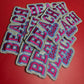 Beach Babe Embroidered Patch - Iron On Summer Trucker Hat Applique (15 pcs min)