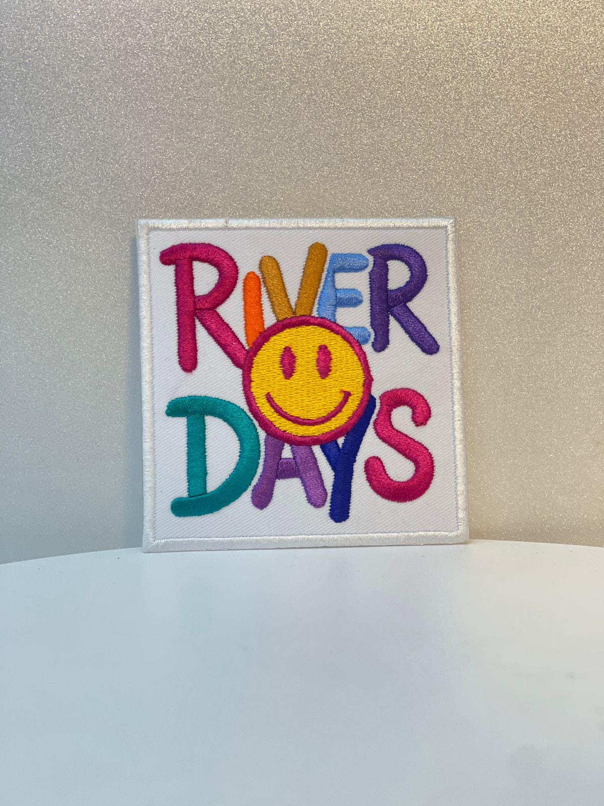 River Days Embroidery Patch: Summer Trucker Hat Iron-On (15 pcs min)
