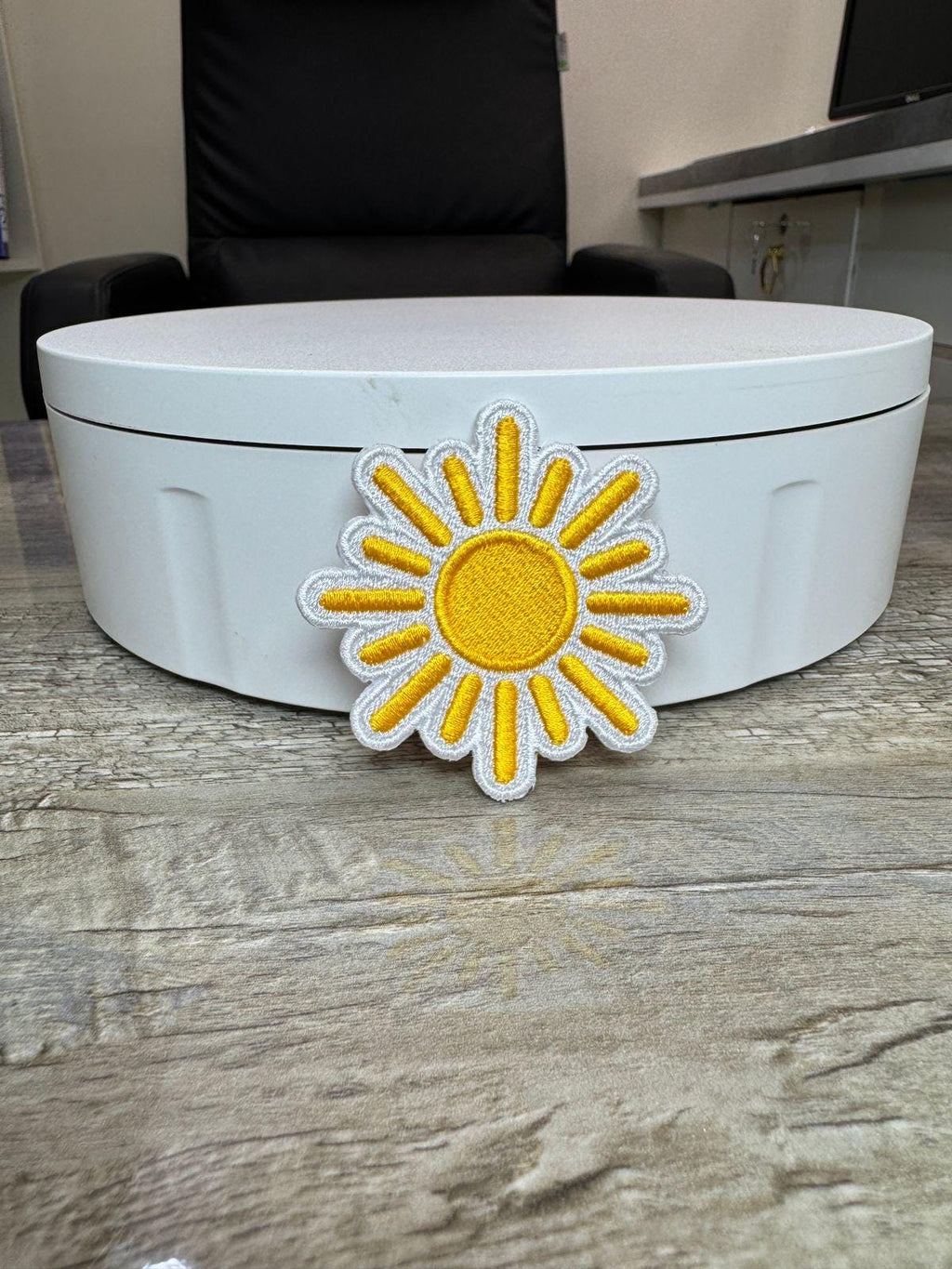 Sunshine Embroidery Patch: Summer Trucker Hat Iron-On - Beach Vibes (15 pcs min)