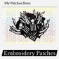 Referee Girl Embroidered Patch: Iron On, Trucker Hat Patch (15 pcs min)