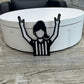 Referee Girl Embroidered Patch: Iron On, Trucker Hat Patch (15 pcs min)
