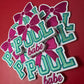 Pool Babe Embroidery Patch - Summer Iron-On Applique (15 pcs min)