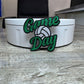 Game Day Volleyball Embroidery Patch: Iron-On Sports Applique (15 pcs min)