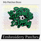Game Day Soccer Embroidery Patch: Iron On Sports Applique (15 pcs min)
