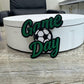 Game Day Soccer Embroidery Patch: Iron On Sports Applique (15 pcs min)
