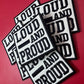 Loud and Proud Embroidery Patch: Game Day Iron-On Applique (15 pcs min)