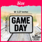 Game Day Embroidery Patch: Iron On Square Border Sports Applique (15 pcs min)