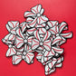 Baseball Bow Embroidery Patch - Game Day Iron-On Applique (15 Pcs min)