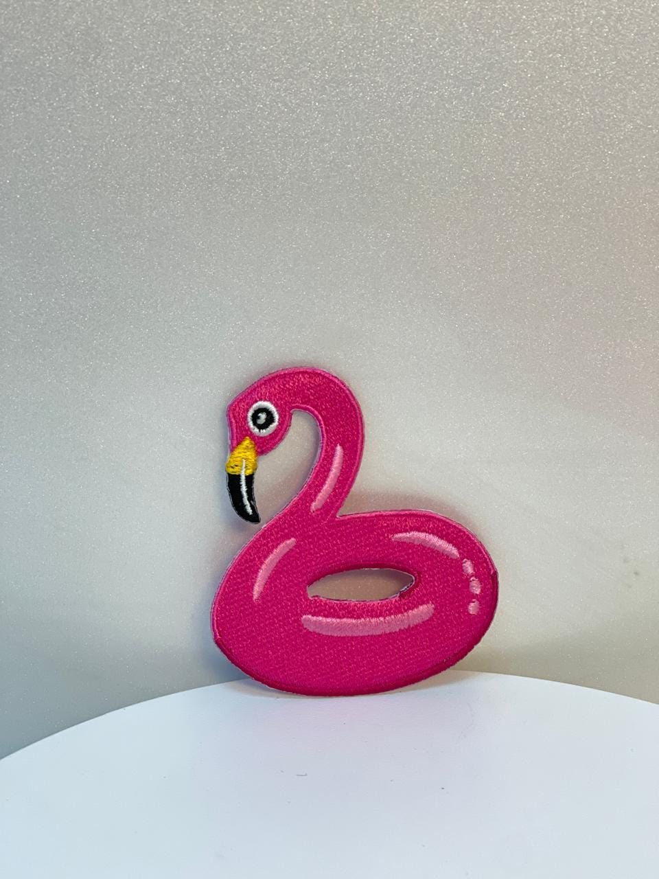 Pool Float Flamingo Iron-On Patches - Summer Embroidery (15 pcs min)