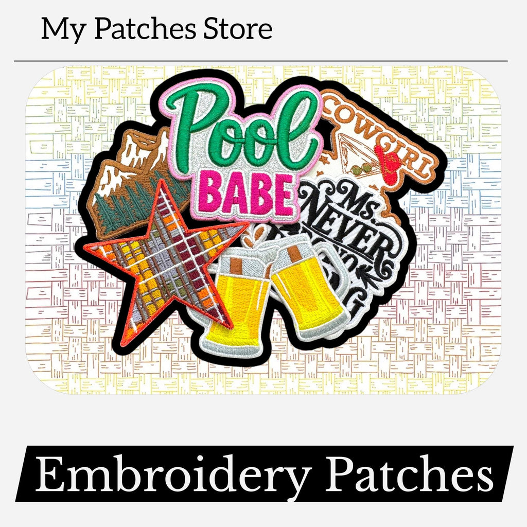 Custom Embroidery Patches - Hat Patch - Iron-On Patch (15 pcs min)