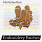Cowboy Boots Patch: Western Embroidered Iron-On Applique (15 pic min)