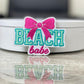Beach Babe Embroidery Patch - Iron-On Summer Hat Patch (15 pic min)
