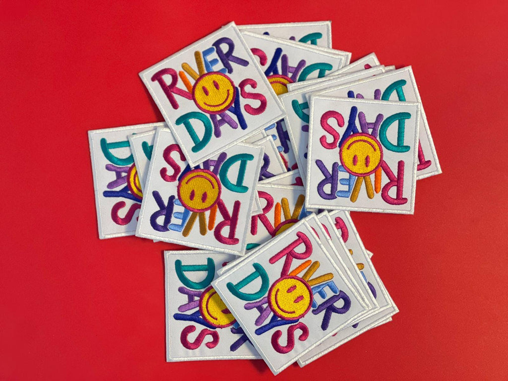 River Days Embroidery Patch: Summer Trucker Hat Iron-On (15 pcs min)