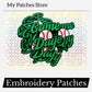 Game Day Baseball - Trucker Hat Patch - Embroidery Patch - Iron On Patch - Baseball Patch - Sport Patch - DIY Patch (15 pcs min)