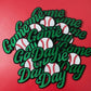 Game Day Baseball - Trucker Hat Patch - Embroidery Patch - Iron On Patch - Baseball Patch - Sport Patch - DIY Patch (15 pcs min)