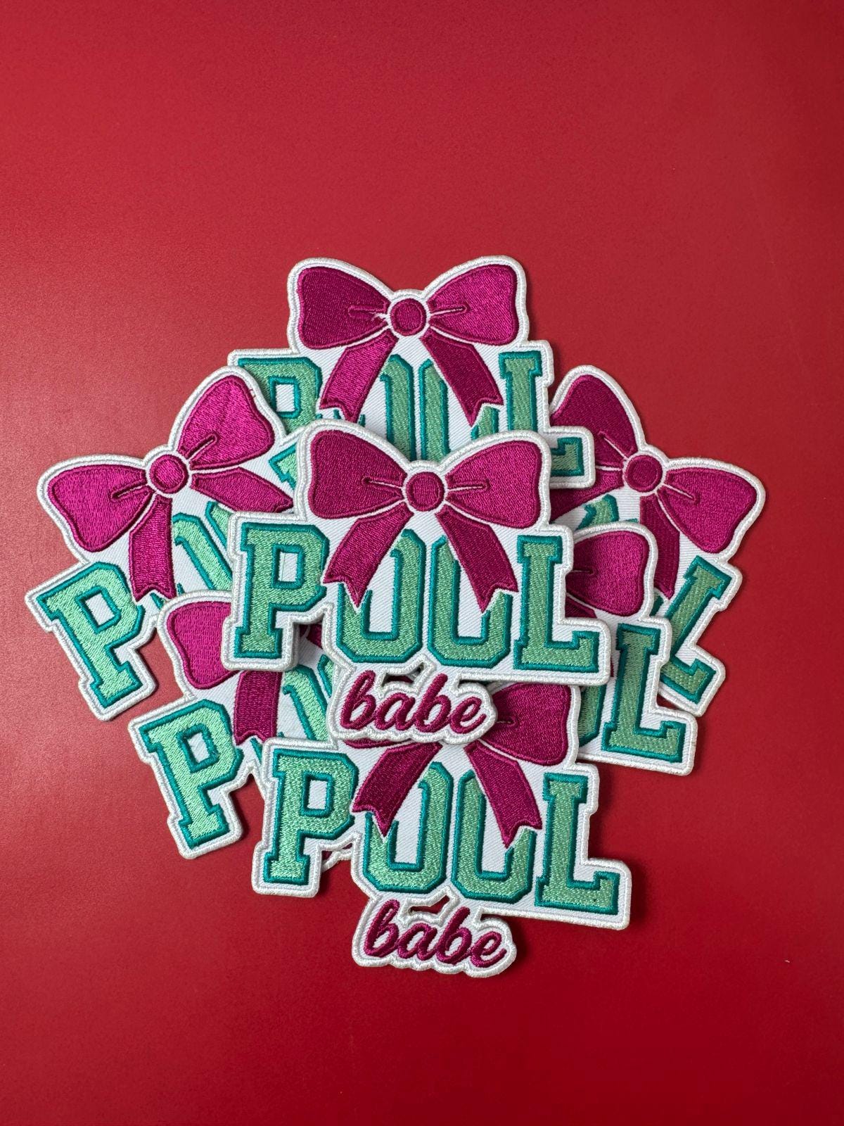 Pool Babe Embroidery Patch - Summer Iron-On Applique (15 pcs min)