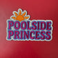 Poolside Princess Glitter Embroidery Patch - Iron On Summer Accessory (15 pcs min)