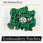 Game Day Volleyball Embroidery Patch: Iron-On Sports Applique (15 pcs min)
