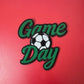 Game Day Soccer Embroidery Patch: Iron On Sports Applique (15 pcs min)