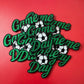 Game Day Soccer Embroidery Patch: Iron On Sports Applique (15 pcs min)