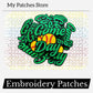 Game Day Softball Embroidery Patch - Trucker Hat Iron On (15 pcs min)