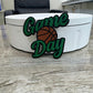 Game Day Basketball Embroidery Patch - Iron-On Sports Applique (15 pcs min)